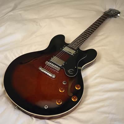 Vintage 1997 Epiphone Dot (Gibson 335) - Made in Korea (MIK) - Cinnamon Burst - Free Pro Setup image 13