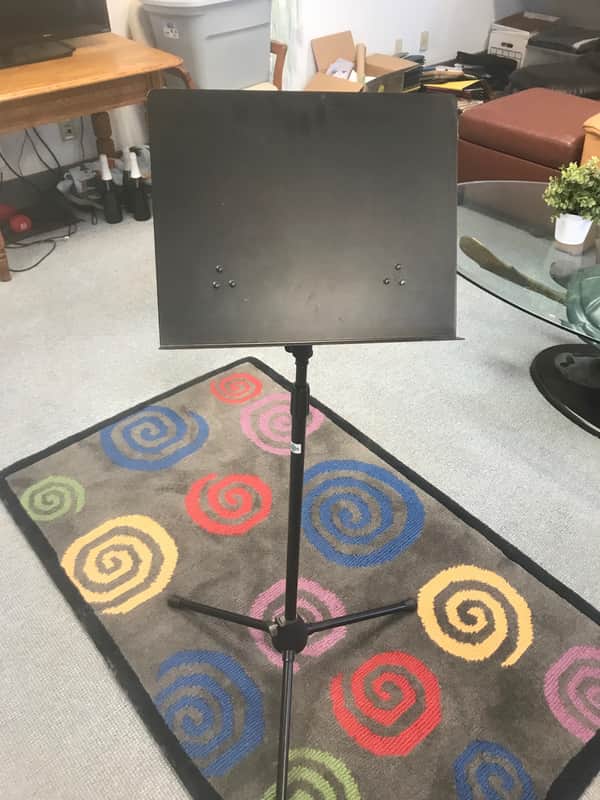 Belmonte/Stageline Folding Music Stand-MS3/3051BK. Sale Benefits Music Education Nonprofit! image 1