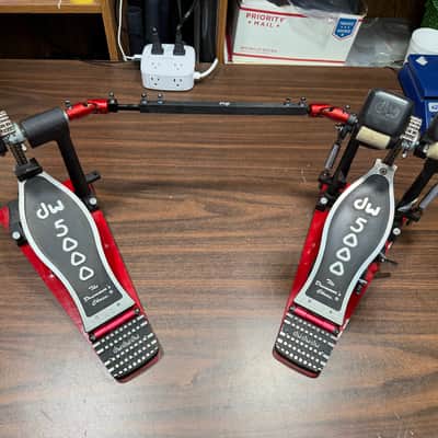 DW Drum Workshop 5000 Double Chain Double Bass Drum Pedal w/DW Drum Key image 10