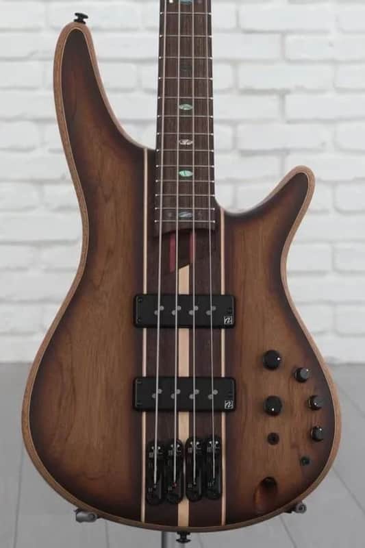 Ibanez Premium SR1350B 4-string Bass Guitar - Dual Mocha Burst Flat image 1