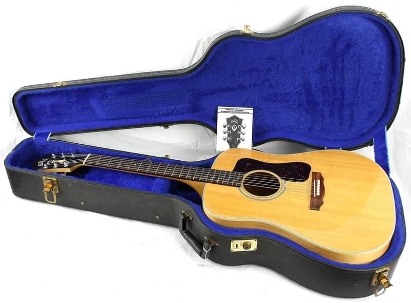 Guild USA G-37 G37 D-30 Acoustic Guitar w/OHSC -Birds Eye Maple! 1979 Natural image 1