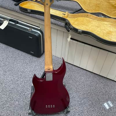 Hagstrom HB-8-WCT 8-String Bass 2010s - Wild Cherry Transparent image 7
