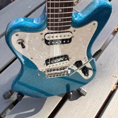 Squier Paranormal Super-Sonic 2021 - Present - Blue Sparkle image 1