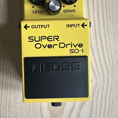 Boss SD-1 Super OverDrive (Silver Label) 1997 - Present - Yellow image 1