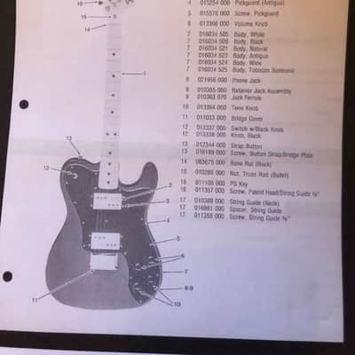 Original 70's Fender Telecaster Deluxe hardtail bridge image 2