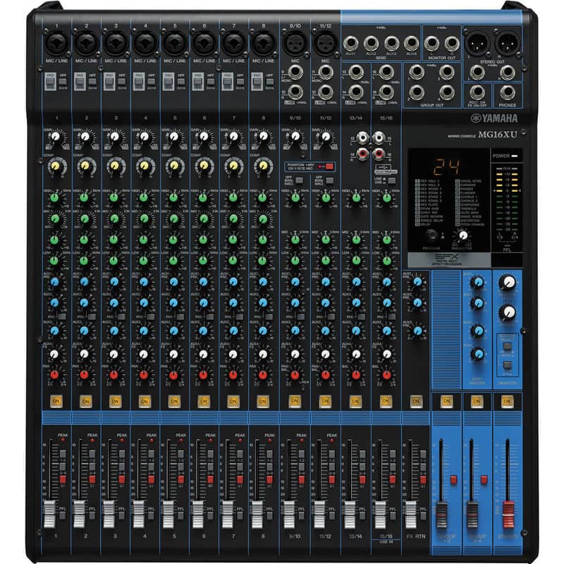 Yamaha MG16XU 16-channel Mixer With Built-In FX And 2-In/2-Out USB Interface image 1