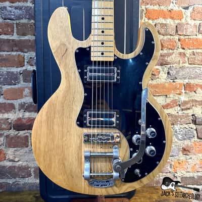 Peavey T-60 Electric Guitar w/ OHSC & Gibson Bridge & Bigsby (1980s - Natural)