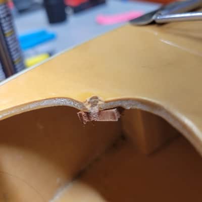 Mosrite Celebrity Hollowbody 4 String Bass 1968 - Natural Blonde image 24