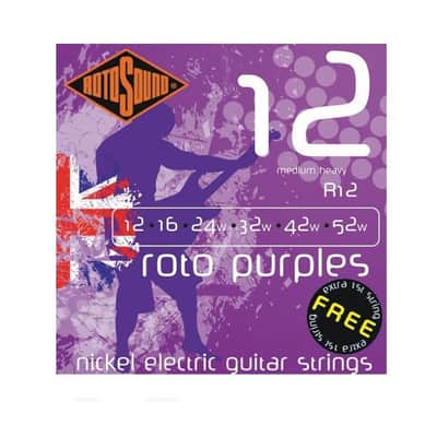 Rotosound Roto Purples Electric Guitar Strings 12-52 Medium Heavy image 2