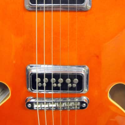Used Gretsch G3140 Historic Synchromatic Thinline Orange VGC image 9