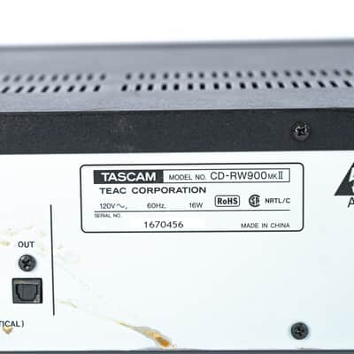 TASCAM CD-RW900MKII CD RW900 MKII Professional CD Recorder / Player image 5