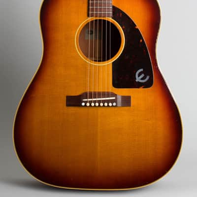 Epiphone FT-79 Texan Flat Top Acoustic Guitar (1959), ser. #A-2499, black tolex hard shell case. image 3