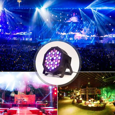 Led Par Lights 36 Led Stage Lights 9 Modes Rgb Dj Lights With Sound Activated Remote And Dmx Control Dj Uplighting?For Birthday Party Events Wedding Christmas Stage Lighting (4 Packs) image 5
