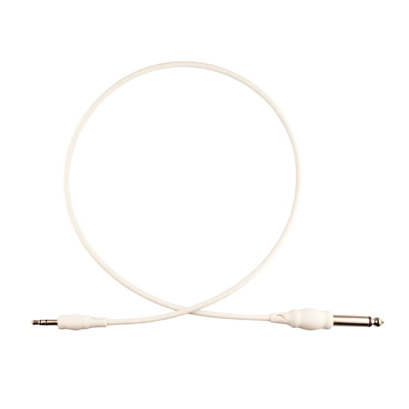 Banana TM Stereo 3.5mm to Mono 6.35mm Mixer Cable White (50cm) image 1