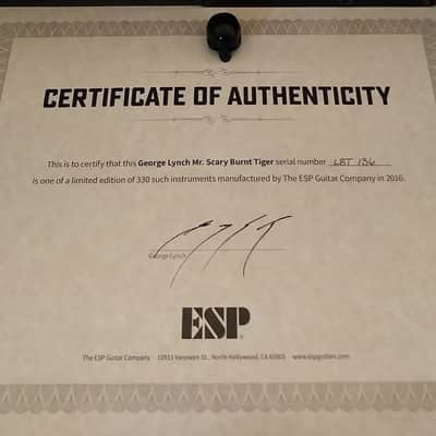 ESP LTD George Lynch Burnt Tiger Signature Limited Edition 2016 image 6