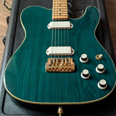 1983 Fender Telecaster Elite Gold Electric Guitar Trans Emerald Green Excellent Player! image 3
