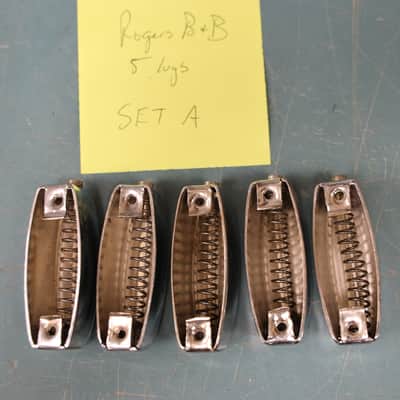Vintage Rogers Bread & Butter Tab Lug, Single Tension For Toms 3916R, 5-Pack Set A image 5
