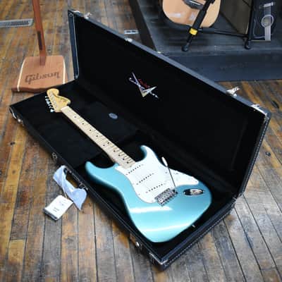 Fender Custom Shop 1968 Stratocaster Deluxe Closet Classic Electric Guitar 2024 Aged Green Teal Metallic w/Hard Case image 9