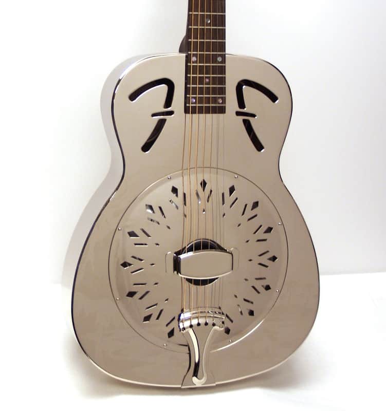 Fender FR-55 Hawaiian Resonator Acoustic Guitar - Nickel | Reverb UK