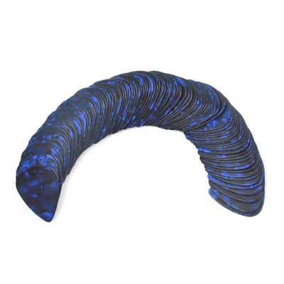 Celluloid Dark Blue Pearl Guitar Or Bass Pick - 0.46 mm Light Gauge - Thin 351 Shape - 3 Pack New image 4