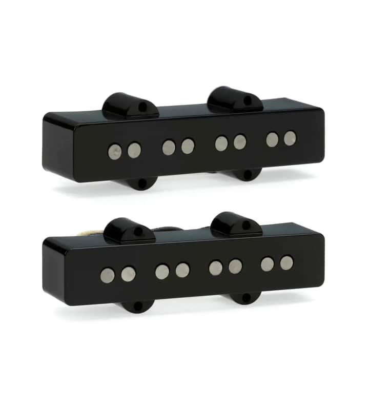 920D Custom Groove Mid Output Pickups - Black - for Jazz Bass Guitars image 1