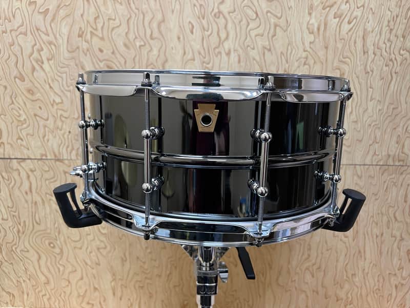 Ludwig LB417T Black Beauty 6.5x14" 10-Lug Brass Snare Drum with Tube Lugs 1999 - Present - Black Nickel-Plated image 1