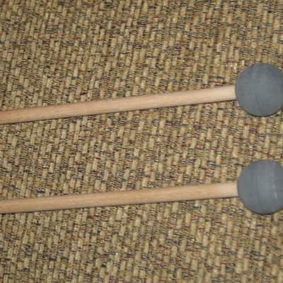 ONE pair new (with packaging) Malletech NR29B Mallets (Xylo / Bell / Miramba Mallets):  Natural Rubber, Hard, 1 & 1/8" Round Dark Grey Heads //  Birch Handles (from around 2019) Made in USA image 17