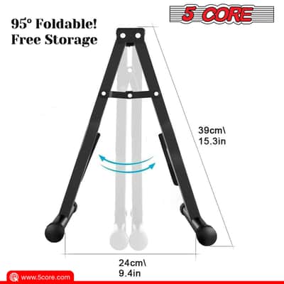 5 Core 6 PCS " A " type Electric Acoustic and Bass Adjustable height Guitar Stands image 7