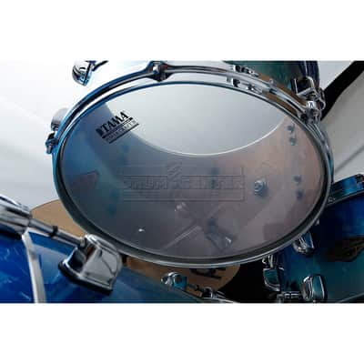 Tama Starclassic Walnut/Birch 3pc Drum Set Molten Blue Ice Fade image 2