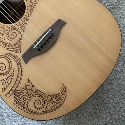 40 Inch Folk Acoustic Guitar, Red Pine Top Body, Mahogany Neck, Rosewood Fingerboard image 5