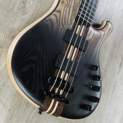 Mayones Viking Classic 4 4-String Bass, Dirty Black Horizon, Ebony Fretboard image 2