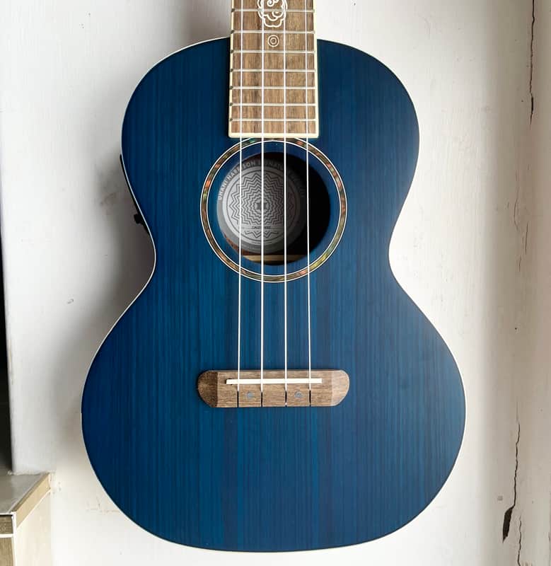 Fender Dhani Harrison Tenor Ukulele + Gig Bag - Sapphire Blue image 1