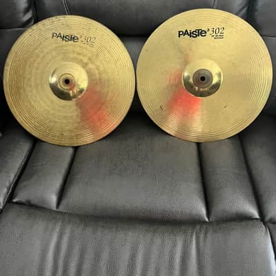 Paiste 14" 302 Hi-Hat Cymbals (Pair) 1993 - 2003 - Traditional image 7