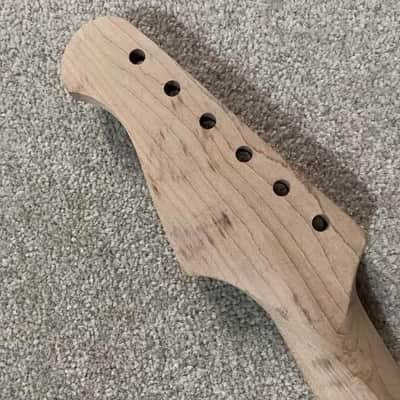 Maple Guitar Strat Style Neck and Rosewood Fretboard 22 Frets image 2