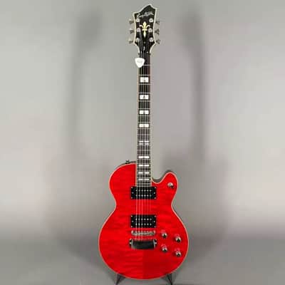 Hagstrom Select Swede Quilted Red Exotic Burl Maple Top inkl. Gigbag image 2
