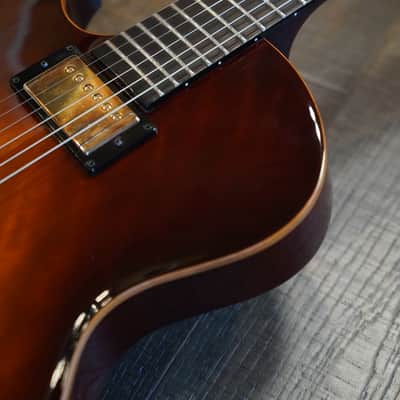Lefty! 2018 Benedetto Benny Antique Burst Semi-Hollow Electric Guitar + OHSC image 9
