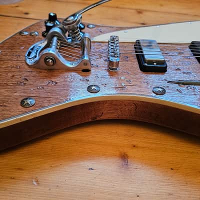 Custom Left handed Firebird relic with bigsby, D'Urbano Magnetics old black pickup set, Neil Young image 7