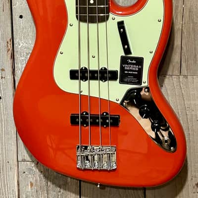 NEW Fender Vintera II '60s Jazz Bass with Rosewood Fretboard - Fiesta Red, Ships Fast with A Gig Bag! image 4