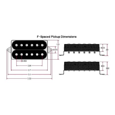 DiMarzio D Activator F Spaced Bridge Humbucker Pickup (Black) image 2