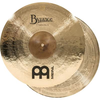 Meinl Byzance Polyphonic Brilliant Hi Hat Cymbals 15" image 1