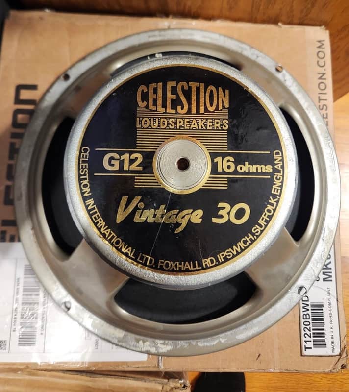 Celestion T3904 Vintage 30 12" 60W 16 Ohm Speaker 2010s - Black image 1