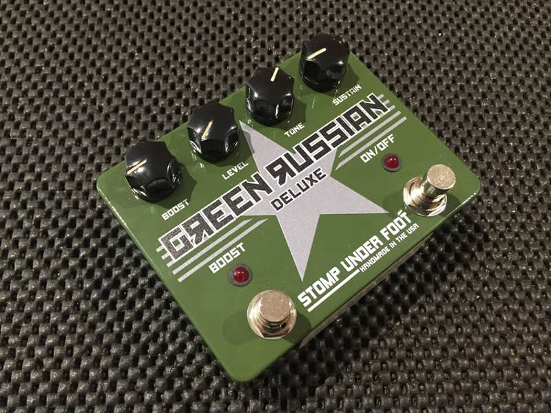 Stomp Under Foot Green Russian Deluxe Limited Edition Muff Fuzz #14 of a Sold Out Run NOS Transistor image 1