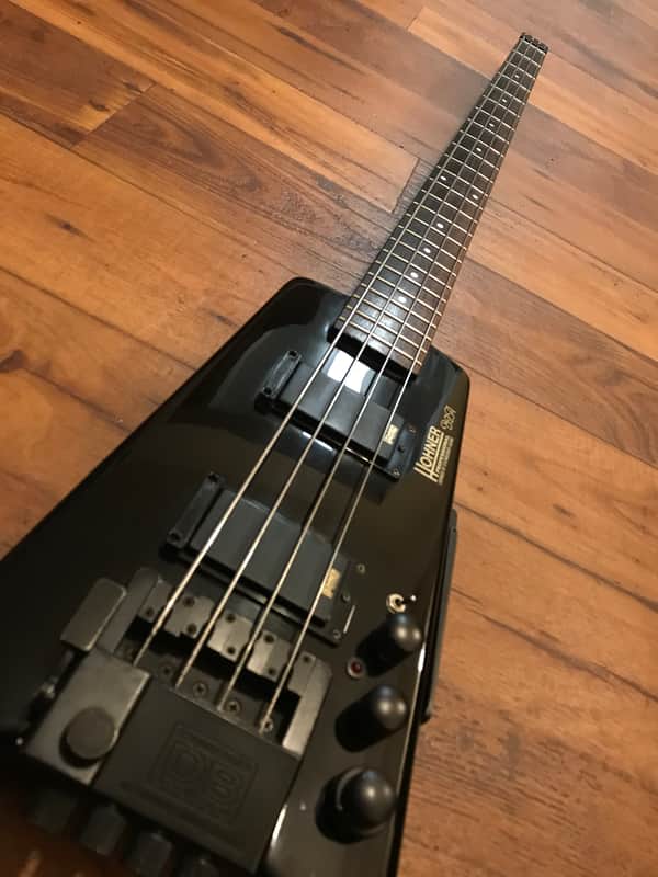 Hohner Headless Bass B2ADB B2A w/ Drop-Bridge 80s Black image 1