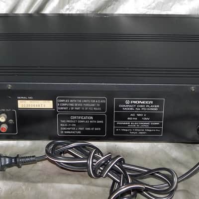 Pioneer PD-M500 CD player with single and 6 disc cartridges image 5