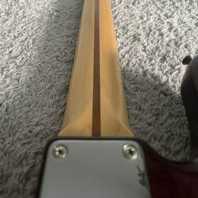 Fender Standard Jazz Bass 2005 MIM Midnight Wine Rosewood 4-String Bass Guitar image 10