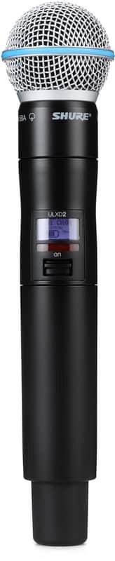 Shure ULXD2 Digital Handheld Transmitter - Beta58A Cartridge (2-pack) Bundle image 1