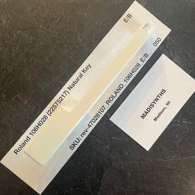 ORIGINAL Roland Replacement E/B Key (106H028) for Juno-6/60/106, Jupiter-6/8, HS-60, SH-101, VK-09, JX-3P