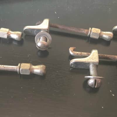 1930's May Bell banjo Lug - Screw - Rod Assembly  - LOT OF 5 Banjo Parts image 3