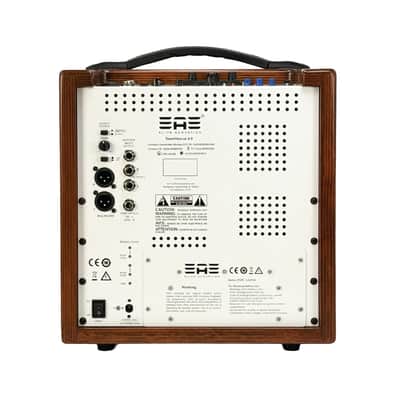 Elite Acoustics EAE ToneWeaver 4-8 Rechargeable 120 Watt 8” Acoustic Amp with 4 Channel Digital Mixer/LFP Battery/Bluetooth - Wood image 3