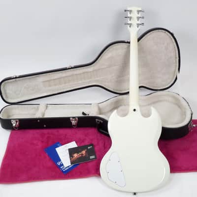 2013 Gibson SG Baritone Rare Limited Edition - Alpine White - Original Case & Paperwork - 27" Scale image 4
